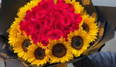 Arreglo ramillete rosas y girasoles