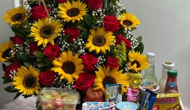desayuno grande de girasoles