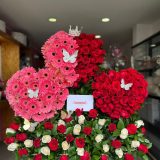 Ramo jardinera gerberas y rosas