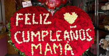 corazon gigante feliz cumpleaños mamá
